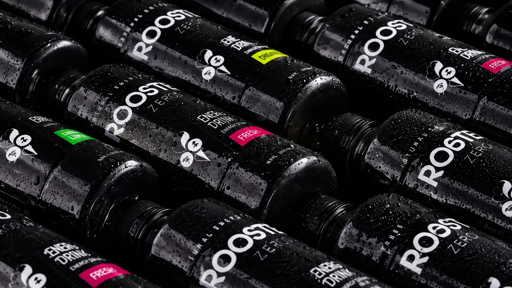 Botellas Rooster Zero con condensación, listas para tomar