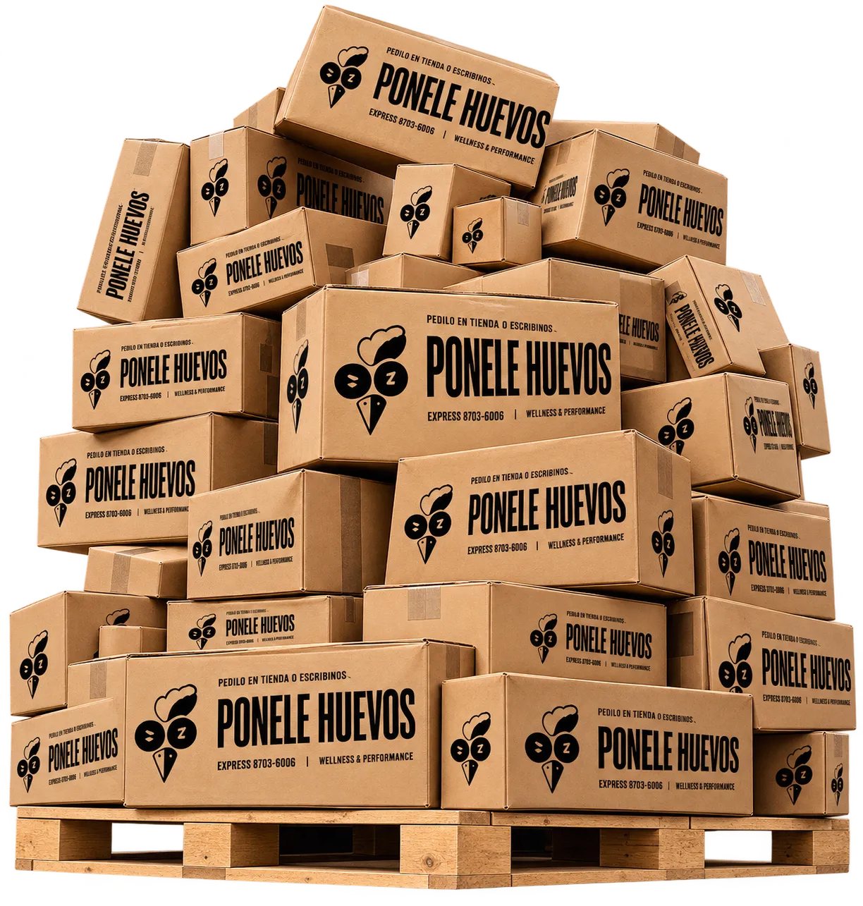 Packs de Rooster listos para envío — Ponele Huevos, hecho en Costa Rica